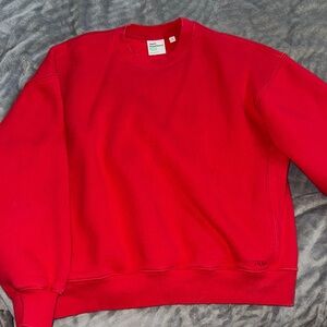 TNA Bold Red Crewneck Sweater for women